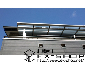 のバルコニー・ベランダ屋根 ライザーテラスII F型 屋根タイプ 単体　積雪〜20cm対応 施工例