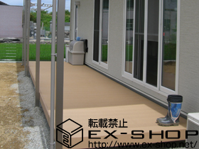 のウッドデッキ リウッドデッキ200 連棟 施工例