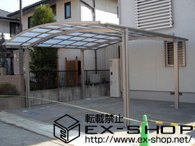 のカーポート カーブポートシグマIII ワイド 積雪〜20cm対応 施工例