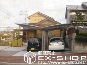 のカーポート カーブポートシグマIII Y合掌 積雪〜20cm対応+着脱式サポート×4本+屋根材ホルダー×4 50タイプ用 施工例