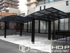 のカーポート プレシオスポート Y合掌　積雪〜20cm対応　2セット 施工例