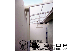 のテラス屋根 ライザーテラスII F型 単体 テラスタイプ 積雪〜20cm対応 施工例