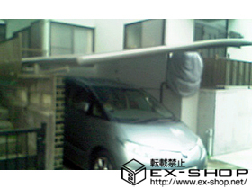 のカーポート ルーフポートシグマIII＋ ルーフポートはね出し用部材 施工例