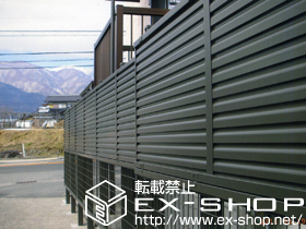 のフェンス・柵 プリレオR5型フェンス アルミ多段柱施工 施工例