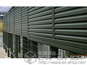 のフェンス・柵 アルメッシュフェンス1型 アルミ多段柱施工 施工例