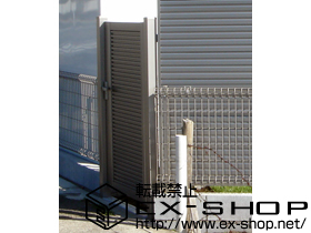 の門扉 シャレオR5型門扉 片開き 柱使用 施工例