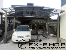 のカーポート カーブポートシグマIII ワイド 積雪〜20cm対応 施工例