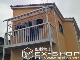 のバルコニー・ベランダ屋根 ライザーテラスII R型 屋根タイプ 単体 積雪〜20cm対応 施工例