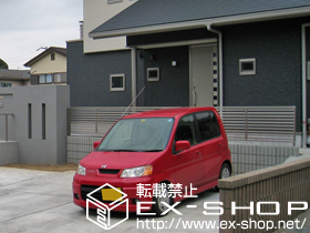 のフェンス・柵 プリレオR3型フェンス フリーポールタイプ 施工例