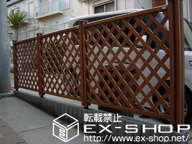 のフェンス・柵 ステイウッドフェンスM1型 施工例