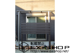 のテラス屋根 ライザーテラスII F型 テラスタイプ 単体 積雪〜20cm対応 施工例