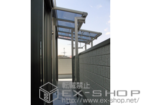 のバルコニー・ベランダ屋根 パワーアルファ F型 屋根タイプ 単体 積雪〜30cm対応 施工例