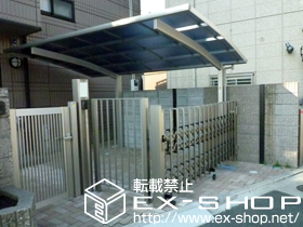 のカーゲート トリップゲート ペットガード型 片開き 施工例