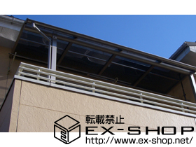 のバルコニー・ベランダ屋根 プレシオステラス R型 屋根タイプ 単体　積雪〜20cm対応 施工例