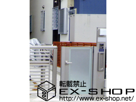 の門扉 シンプルモダン門扉 1型 片開き 門柱使用 施工例