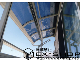 のバルコニー・ベランダ屋根 ヴェクターテラス R型 屋根タイプ 単体　積雪〜20cm対応 施工例