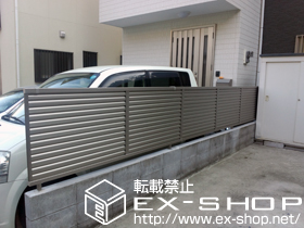 のフェンス・柵 プリレオR5型フェンス フリーポールタイプ 施工例