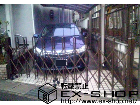 のカーゲート トリップゲートPA型 ノンレール 片開き 施工例