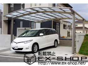 のカーポート カーブポートシグマIII ワイド　積雪〜20cm対応 施工例