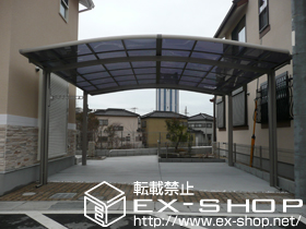 のカーポート カーブポートシグマIII ワイド 積雪〜20cm対応+シグマシリーズオプション 施工例