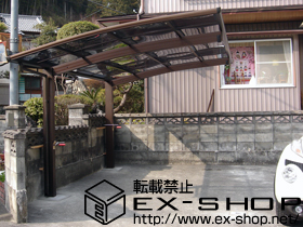 のカーポート プレシオスポート 積雪〜20cm対応＋着脱式補助柱 2本入り 施工例