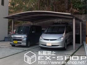 のカーポート カーブポートシグマIIIワイド 積雪〜20cm対応 施工例