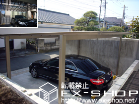 のカーポート アーキデュオ ワイド 積雪〜20cm対応 施工例