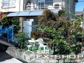 のテラス屋根 ライザーテラスII R型 単体 テラスタイプ 積雪〜20cm対応 施工例