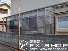のテラス囲い・サンルーム ナーラテラス囲い 積雪〜20cm対応＋吊り下げ物干し　標準　3本入 施工例