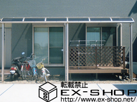 のテラス屋根 プレシオステラス R型 連棟 テラスタイプ 積雪〜20cm対応 施工例