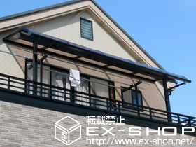 のバルコニー・ベランダ屋根 ライザーテラスII   R型 屋根タイプ 単体 積雪〜20cm対応 施工例