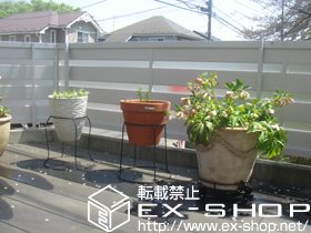 のフェンス・柵 ライフモダンII YP型フェンス フリーポールタイプ 施工例