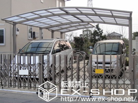 のカーポート カーブポートシグマIII ワイド 積雪〜20cm対応 施工例