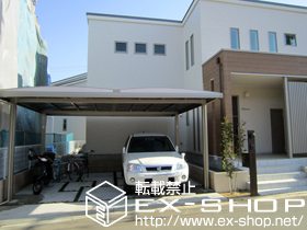 のカーポート キューブポートプラス ワイド 積雪〜20cm対応 施工例