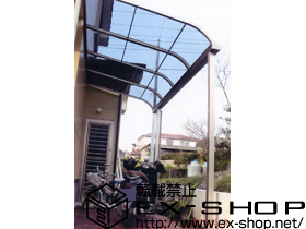 のテラス屋根 ライザーテラスII R型 テラスタイプ 単体　積雪〜20cm対応 施工例