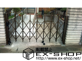 のカーゲート トリップゲート PA型 ノンレール 片開き 施工例