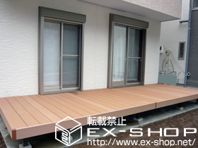 のウッドデッキ リコステージII 連棟 施工例