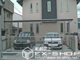 のカーポート アーキデュオ プレミアムワイド マテリアルカラー 施工例