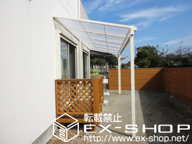 のテラス屋根 ライザーテラスII F型 テラスタイプ 単体 積雪〜20cm対応 施工例