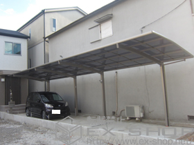 のカーポート カーブポートシグマIII 縦連棟　積雪〜30cm対応 施工例