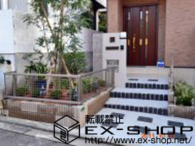 のフェンス・柵 プリレオR13型フェンス フリーポールタイプ 施工例