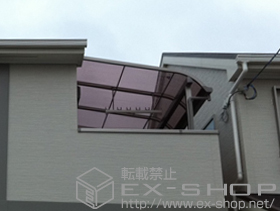 のバルコニー・ベランダ屋根 ライザーテラス? R型 屋根タイプ 積雪〜20?対応 施工例