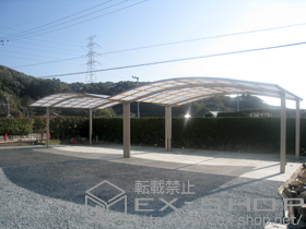 のカーポート カーブポートシグマIII ワイド 積雪〜30cm対応 施工例