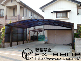 のカーポート レイナトリプルポート 積雪〜20cm対応＋レイナトリプルポートサイドパネル 施工例