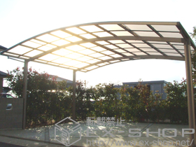 のカーポート カーブポートシグマＩＩＩ ワイド 積雪〜30?対応 施工例