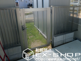 の門扉 プリレオ R2型 片開き 施工例