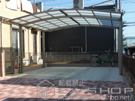 のカーポート カーブポートシグマIII ワイド 積雪〜30?対応 施工例