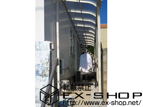 のテラス屋根 ヴェクター R型 テラスタイプ 連棟 積雪〜20cm対応 施工例