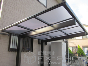 のサイクルポート・駐輪場 エフルージュ ミニ　積雪〜20cm対応 施工例