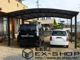 のカーポート カーブポートシグマIII ワイド 積雪〜20cm対応 施工例